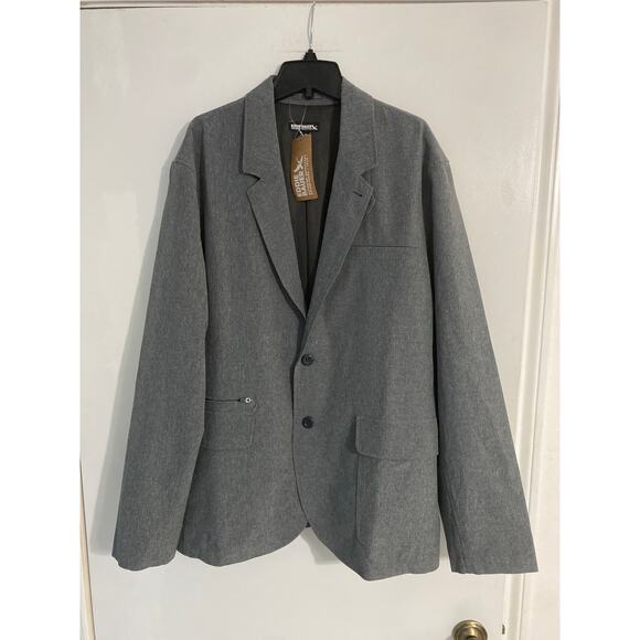Eddie Bauer ultimate voyager travel blazer men’s size 46 gray NEW sport coat - Picture 2 of 9